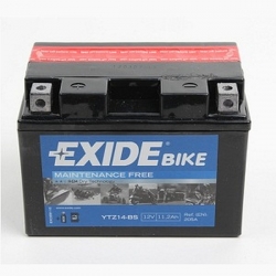 Motobatéria Exide Bike AGM ETZ14-BS, 12V 11,2Ah