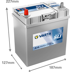 VARTA BLUE dynamic 12V 40Ah ľavá Asia