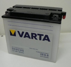 Motobatéria VARTA 12V 19Ah (YB16-B) Motobatéria VARTA 12V 19Ah (YB16-B)
