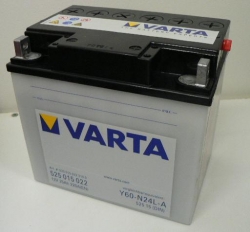 Motobatéria VARTA 12V 25Ah (Y60-N24L-A) Motobatéria VARTA 12V 25Ah (Y60-N24L-A)