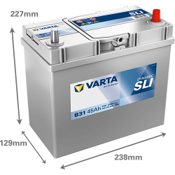 VARTA BLUE dynamic 12V 45Ah pravá Asia