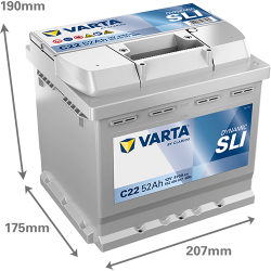 VARTA BLUE dynamic 12V 52Ah