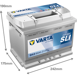 VARTA BLUE dynamic 12V 60Ah ľavá