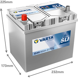 VARTA BLUE dynamic 12V 60Ah ľavá Asia