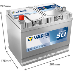 VARTA BLUE dynamic 12V 70Ah ľavá Asia