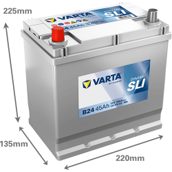 VARTA BLACK dynamic 12V 45Ah ľavá Asia