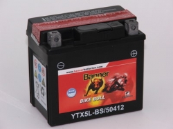 Motobatéria Banner Bike Bull AGM 12V 4Ah (YTX5L-BS)