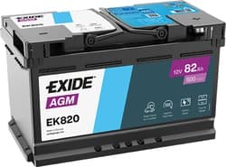 Exide Štart-stop AGM 12V 82Ah, EK820 Exide Štart-stop AGM 12V 82Ah, EK820