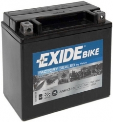 Motobatéria Exide Bike AGM12-10, 12V 10Ah 