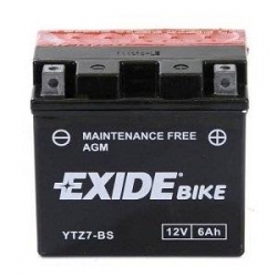 Motobatéria Exide Bike AGM ETZ7-BS, 12V 6Ah