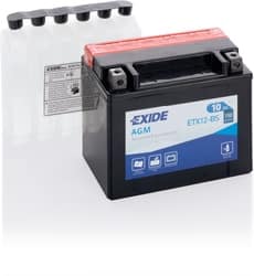 Motobatéria Exide Bike AGM ETX12-BS, 12V 10Ah Motobatéria Exide Bike AGM ETX12-BS, 12V 10Ah
