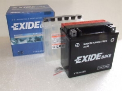 Motobatéria Exide Bike AGM ETX14-BS, 12V 12Ah