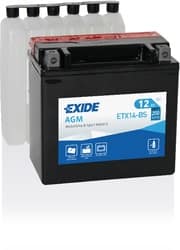 Motobatéria Exide Bike AGM ETX14-BS, 12V 12Ah Motobatéria Exide Bike AGM ETX14-BS, 12V 12Ah