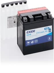 Motobatéria Exide Bike AGM ETX14AHL-BS, 12V 12Ah Motobatéria Exide Bike AGM ETX14AHL-BS, 12V 12Ah
