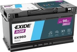 Exide Štart-stop AGM 12V 96Ah EK960 Exide Štart-stop AGM 12V 96Ah EK960