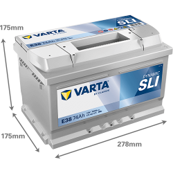 VARTA SILVER dynamic 12V 74Ah
