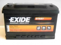 Exide START 12V 74Ah, EN 750 Exide START 12V 74Ah, EN 750