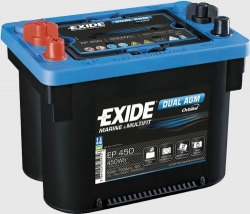 Exide DUAL AGM 12V 50Ah, EP 450