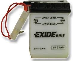 Motobatéria Exide Bike 6N4-2A-4, 6V 4Ah