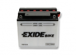 Motobatéria Exide Bike EB16-B, 12V 19Ah
