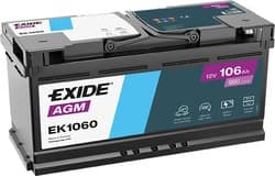 Exide Štart-stop AGM 12V 106Ah, EK1060 Exide Štart-stop AGM 12V 106Ah, EK1060