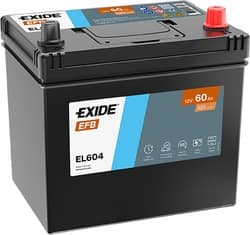 Exide Štart-stop EFB 12V 60Ah, EL604 Exide Štart-stop EFB 12V 60Ah, EL604