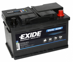 Exide DUAL AGM 12V 70Ah, EP 600 Exide DUAL AGM 12V 70Ah, EP 600