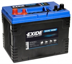 Exide DUAL AGM 12V 75Ah, EP 650